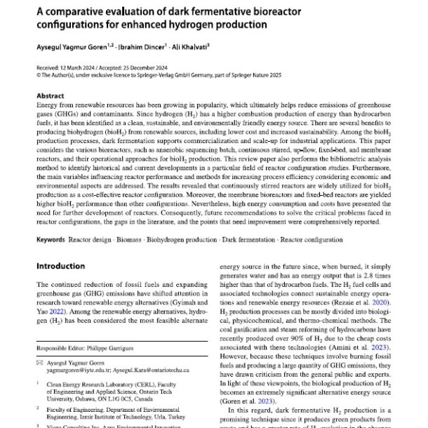 Mohammadali Khalvati - A comparative evaluation of dark fermentative bioreactor configurations for enhanced hydrogen production pdf